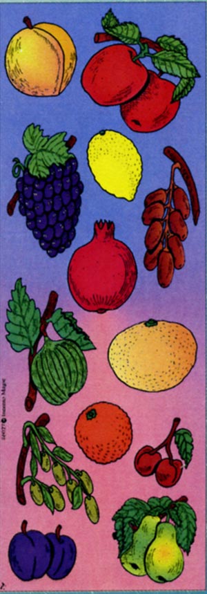 Die Cut -  Fruits Stickers