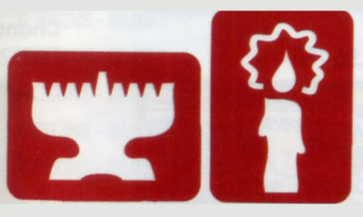 Candle & Menorah Stencil Set  