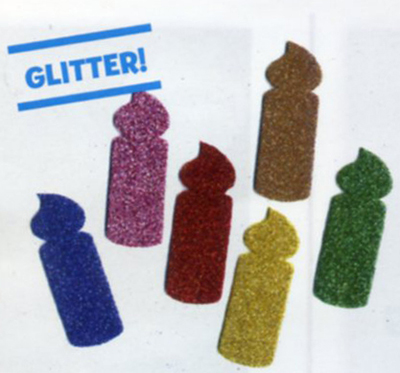 Glitter Foam Shapes -  Candle Small