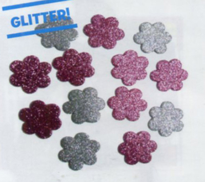 Glitter Foam Shapes -  Flower Shapes