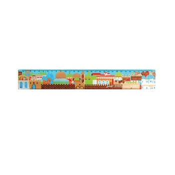 Jerusalem Ruler, plastic - Single  
