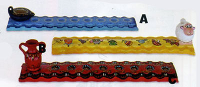 Ceramic Menorah Arts & Craft Project for Decoration / 12