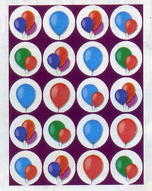 Ballons Stickers 200 in a pack  